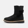Friboo LEATHER - Snowboot/Winterstiefel - Black, Kinder