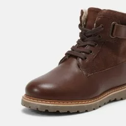 Friboo LEATHER - Schnürstiefelette - Dark Brown, Kinder -Günstiges Friboo Geschäft 203385e62e944d4494f7b27facbe77a2