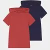 Friboo BOYS HOODED TEE 2 PACK - T-Shirt Print - Red/dark Blue, Kinder -Günstiges Friboo Geschäft 2c599497b0de4fb0b97412fb4f667eba