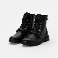 Friboo LEATHER BOOTIES - Schnürstiefelette - Black, Kinder 9 Friboo LEATHER BOOTIES - Schnürstiefelette - Black, Kinder -Günstiges Friboo Geschäft 2d12b5045920449296581aff582aecdb