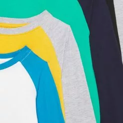 Friboo 4 PACK - Langarmshirt - Light Grey/ochre/dark Blue, Herren -Günstiges Friboo Geschäft 337690064a0a495ca0b3885f6dd5ca5d