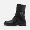 Friboo LEATHER - Schnürstiefel - Black, Kinder -Günstiges Friboo Geschäft 49781c006380499fb0668f6a50229e24