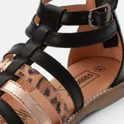 Friboo LEATHER - Riemensandalette - Black, Kinder -Günstiges Friboo Geschäft 51e9877a286d4d24be28729462d4c066