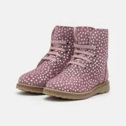 Friboo LEATHER - Schnürstiefelette - Mauve, Kinder -Günstiges Friboo Geschäft 6765156c5adf49389189f39248b0b460