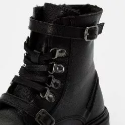 Friboo LEATHER BOOTIES - Schnürstiefelette - Black, Kinder 13 Friboo LEATHER BOOTIES - Schnürstiefelette - Black, Kinder -Günstiges Friboo Geschäft 8551ebe38f9c4275b74b28377f4646b5