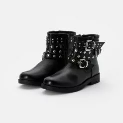 Friboo LEATHER BOOTIES - Cowboy-/Bikerstiefelette - Black, Kinder 9 Friboo LEATHER BOOTIES - Cowboy-/Bikerstiefelette - Black, Kinder -Günstiges Friboo Geschäft 94d007710ea94fc8b7c48257b91a2a92