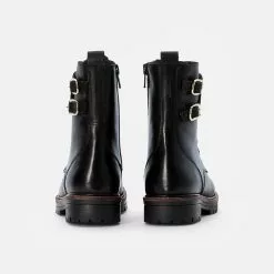 Friboo LEATHER BOOTIES - Schnürstiefelette - Black, Kinder -Günstiges Friboo Geschäft 9becb6e1226242e7bcad06a1a73f36e0