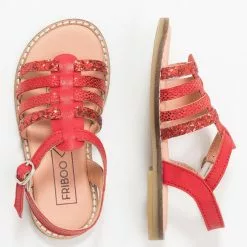 Friboo LEATHER - Riemensandalette - Red, Kinder