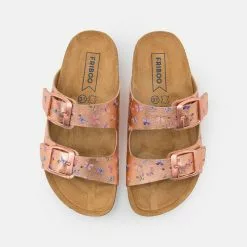 Friboo Pantolette Flach - Rose Gold, Kinder -Günstiges Friboo Geschäft b788515a60d64e0e8949790626f79742