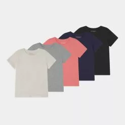 Friboo BASIC GIRLS 5 PACK - T-Shirt Basic - Multi-coloured, Kinder