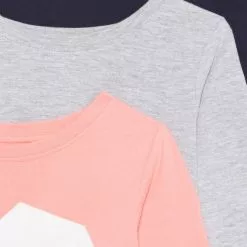 Friboo GIRLS TEE 5 PACK - Langarmshirt - Light Grey/pink/black, Kinder -Günstiges Friboo Geschäft e485f8e1c61a4590bc69691dd6993309