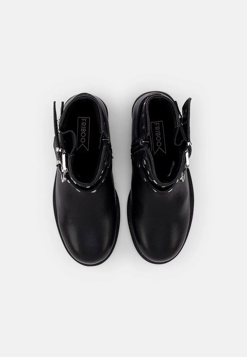 Friboo LEATHER BOOTIES - Cowboy-/Bikerstiefelette - Black, Kinder 6 Friboo LEATHER BOOTIES - Cowboy-/Bikerstiefelette - Black, Kinder – Bild 4