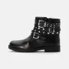 Friboo LEATHER BOOTIES - Cowboy-/Bikerstiefelette - Black, Kinder -Günstiges Friboo Geschäft fb963ba87e5940a0903ff4b044e9f48a
